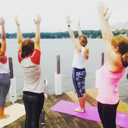 Studio Burn 360 - Yoga on the Dock!