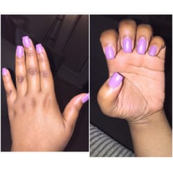Hot Nails - The pic makes the color look bright but the matte finish calms the color down.