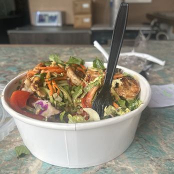 Flower Child - Ginger Miso Crunch add shrimp - Salad Near Me - Phoenix, Arizona