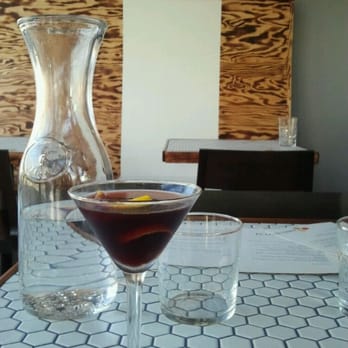 Artusi - Miller's Crossing - Martin Miller's gin, Amaro Montenegro, black currant vinegar, Cassis - Italian Near Me - Seattle, Washington