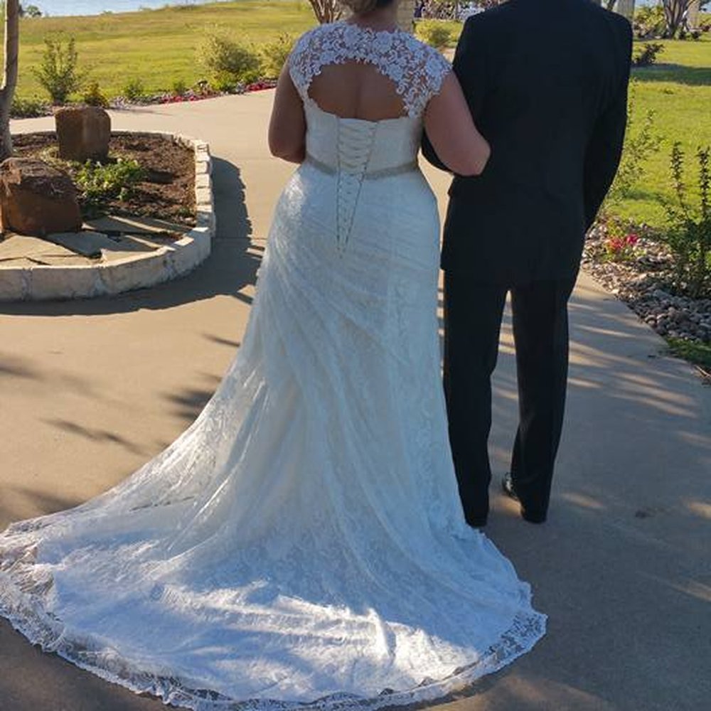 The Blushing Bride Boutique - a few quick shots taken by the venue coordinator with my dad - Bridal Near Me - Frisco, Texas