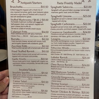 Ippolito's Trattoria - Menu - Italian Near Me - Sacramento, California