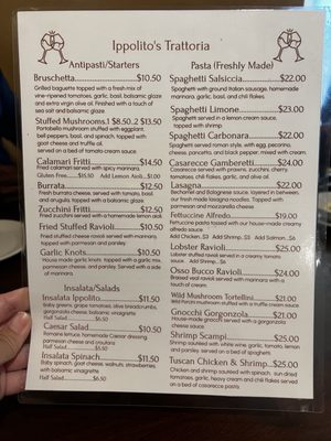 Menu photo 2 Ippolito's Trattoria Sacramento, CA