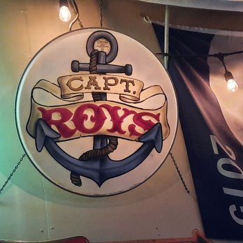 Captain Roy’s - a sign for a restaurant - Food Trucks Near Me - Des Moines, Iowa