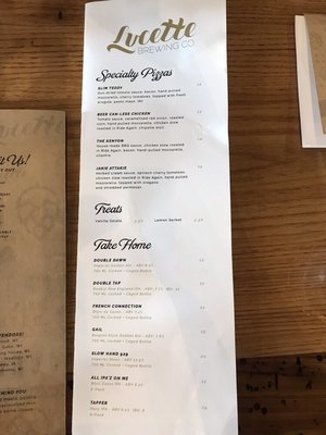 Menu photo 8 Lucette Brewing Menomonie, WI