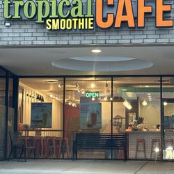 Tropical Smoothie Cafe - Indicates they're not open Even though it says open