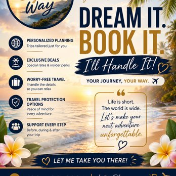 Travel Your Way - What I offer. - Travel Agents Near Me Travel Your Way - What I offer. - Travel Agents Near Me