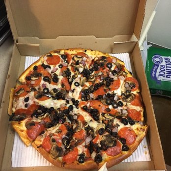 Pizza Caboose - The second pizza we received that night - Pizza Near Me - Tigard, Oregon Pizza Caboose - The second pizza we received that night - Pizza Near Me - Tigard, Oregon