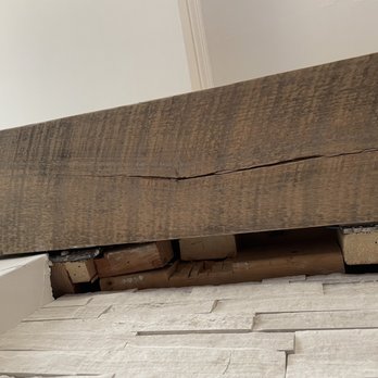 Taylor's Hearth & Leisure - Underside of mantle left completely exposed - Fireplace Services Near Me - Franklin Square, New York Taylor's Hearth & Leisure - Underside of mantle left completely exposed - Fireplace Services Near Me - Franklin Square, New York