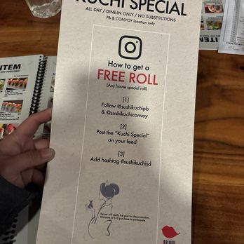 Sushi Kuchi - Kuchi Special Flyer - Sushi Bars Near Me - San Diego, California Sushi Kuchi - Kuchi Special Flyer - Sushi Bars Near Me - San Diego, California