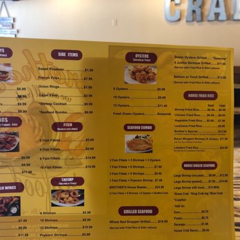 Brother's Seafood - Menu - Seafood Near Me - Spring, Texas