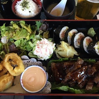 Awesome Sushi - 3 item combo: calamari, beef teriyaki, and spicy tuna shrimp tempura roll. And hh $3 beer - Japanese Near Me - Long Beach, California Awesome Sushi - 3 item combo: calamari, beef teriyaki, and spicy tuna shrimp tempura roll. And hh $3 beer - Japanese Near Me - Long Beach, California