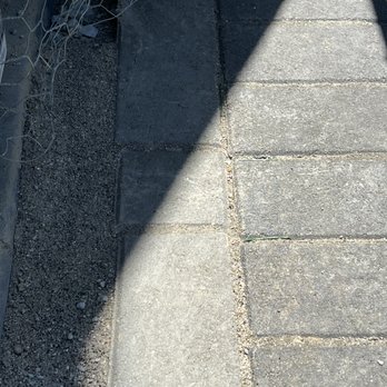 Specialty Builders - Uneven lines throughout the yard where the pavers lined up - General Contractors Near Me - Fontana , California Specialty Builders - Uneven lines throughout the yard where the pavers lined up - General Contractors Near Me - Fontana , California