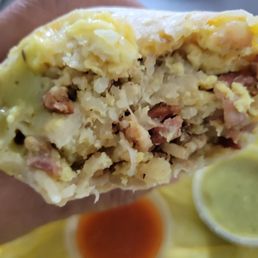 Bacon Breakfast Burrito.