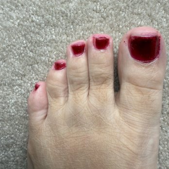 Ashka Salon & Spa - Sloppy nail polish work. Worst pedicure ever not worth $110. - Hair Salons Near Me - Canton, Michigan