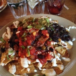 Chips for dinner! So much topping. The perfect nachos really Chips for dinner! So much topping. The perfect nachos really