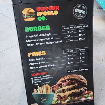 ChurroWorld - a menu for burgers and fries - Burgers Near Me - Orlando, Florida