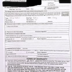 Supreme Automotive - Contract for trade in.