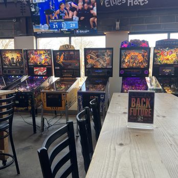 Bunnyman Brewing - A few of the pinball machines (quarters necessary to play) - Breweries Near Me - Chantilly, Virginia Bunnyman Brewing - A few of the pinball machines (quarters necessary to play) - Breweries Near Me - Chantilly, Virginia
