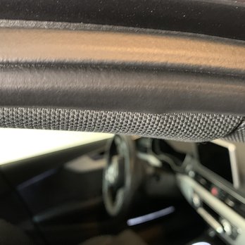 Caliber Collision - Notice spot where the weatherstripping goes down - after my fussing with it to make it flush. - Body Shops Near Me - Oxnard, California Caliber Collision - Notice spot where the weatherstripping goes down - after my fussing with it to make it flush. - Body Shops Near Me - Oxnard, California