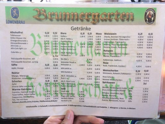 Menu photo 2 Zum Brunnergarten Munich, BY