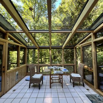 Haywood Window Cleaning - Professional window cleaning on a hard-to-reach glass ceiling in Western North Carolina. - Window Washing Near Me - Canton, North Carolina