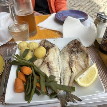 A Nova Estrela - Wonderful sea bream and a big beer with vegetables - Brazilian Near Me - Cascais, 11