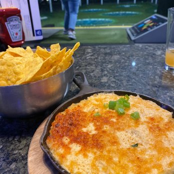Topgolf - Buffalo dip w/ chips - Golf Near Me - San Jose, California