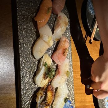 Koi - 9 pieces chef pick nigiri's - Sushi Bars Near Me - Houston, Texas Koi - 9 pieces chef pick nigiri's - Sushi Bars Near Me - Houston, Texas