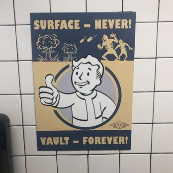 Ponte's Diner - Restroom Fallout signs - American Near Me - Fairfield, Texas