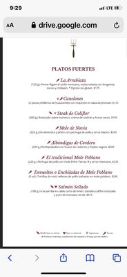 Menu photo 3 Entre Tierras Puebla, PUE Menu photo 3 Entre Tierras Puebla, PUE