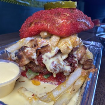 Street to Table - Cheetos fried chicken sandwich - Cocktail Bars Near Me - Merrick, New York Street to Table - Cheetos fried chicken sandwich - Cocktail Bars Near Me - Merrick, New York