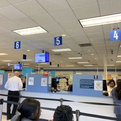 Waterbury DMV - Taking a break after processing 3 customers. Seems the work ethic at the DMV is lacking.