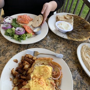 Emle's Restaurant - Eggs Hemingway Smoked Salmon Bagel - American Near Me - Northridge, California Emle's Restaurant - Eggs Hemingway Smoked Salmon Bagel - American Near Me - Northridge, California