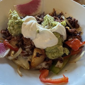 Agave | Mexican Restaurant & Tequila Bar - Diego's Bowl: pastor, grilled onions, peppers, mushrooms, organic potatoes, sour cream, guacamole, melted Monterey Jack cheese - Mexican Near Me - Healdsburg, California Agave | Mexican Restaurant & Tequila Bar - Diego's Bowl: pastor, grilled onions, peppers, mushrooms, organic potatoes, sour cream, guacamole, melted Monterey Jack cheese - Mexican Near Me - Healdsburg, California
