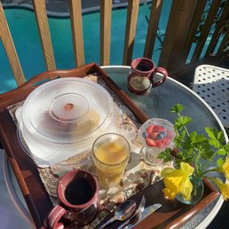 One of the courses of breakfast. There was more! Quiche was delicious One of the courses of breakfast. There was more! Quiche was delicious