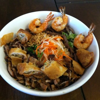 Noodle Palace - Yet another photo of menu item B22 - rice noodle combo bowl. Good if a bit too salty - Cambodian Near Me - Santa Rosa, California Noodle Palace - Yet another photo of menu item B22 - rice noodle combo bowl. Good if a bit too salty - Cambodian Near Me - Santa Rosa, California