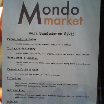 Market Hall - Sandwiches at Mondo Market - Food Court Near Me - Denver, Colorado