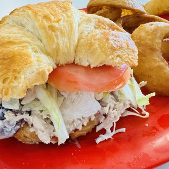 Dolly's Diner - Chicken Salad with Onion Rings - Diners Near Me - Princeton, West Virginia Dolly's Diner - Chicken Salad with Onion Rings - Diners Near Me - Princeton, West Virginia