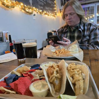 South Haven Brewpub - Perch Tacos (me) - unlimited perch (him) - New American Near Me - South Haven, Michigan South Haven Brewpub - Perch Tacos (me) - unlimited perch (him) - New American Near Me - South Haven, Michigan