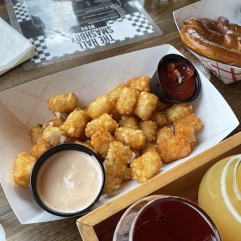 The Hall SmashBox - Tots. Came out hot and fresh. - Burgers Near Me - Seattle, Washington The Hall SmashBox - Tots. Came out hot and fresh. - Burgers Near Me - Seattle, Washington