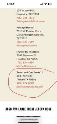 Seven and One Books by null