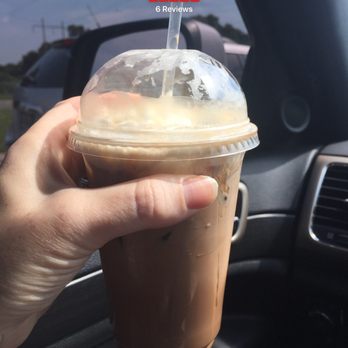 The Drowsy Poet Coffee - Milton over ice. SO tasty! You can tell the coffee is freshly ground. - Coffee Roasteries Near Me - Pensacola, Florida