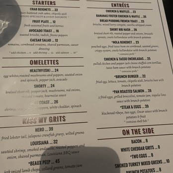 Kiss - Brunch menu - New American Near Me - Houston, Texas Kiss - Brunch menu - New American Near Me - Houston, Texas