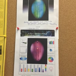 Psychic Medium - Aura pic before and after spiritual cleansing