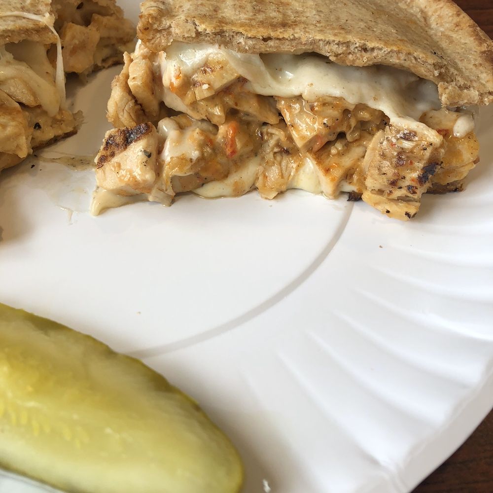 Bagel Bistro - Roasted red pepper and chicken panini - Bagels Near Me - Millstone, New Jersey Bagel Bistro - Roasted red pepper and chicken panini - Bagels Near Me - Millstone, New Jersey