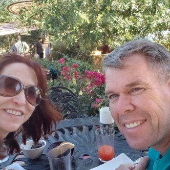Baja Wine And Dine Tours - A food truck stop in a beautiful garden. - Wineries Near Me