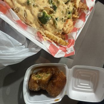 Da Fry Guy ATL - Nola fries with shrimp & chicken cheesesteak egg rolls - Pasta Shops Near Me - Morrow, Georgia