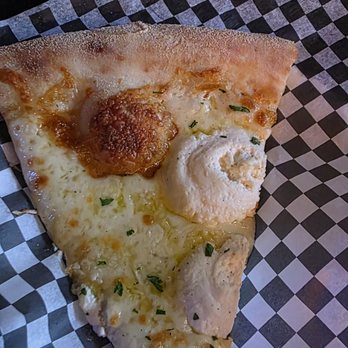Evel Pie - Barry White - EVOO, mozzarella, pecorino, ricotta, garlic and oregano.  Cheesy and delicious!!!! Perfect tasty crust - Pizza Near Me - Las Vegas, Nevada