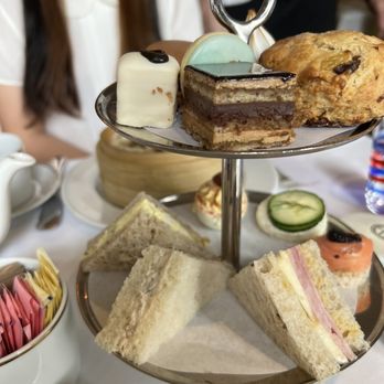 BG Restaurant - Afternoon tea for one. The chicken truffle finger sandwich was yum. And that scone. So good. That blue cookie and the petit four were meh. - New American Near Me - New York, New York BG Restaurant - Afternoon tea for one. The chicken truffle finger sandwich was yum. And that scone. So good. That blue cookie and the petit four were meh. - New American Near Me - New York, New York